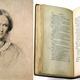 Left: George Richmond, Charlotte Bronte, 1850. Right: Jane Eyre, First Edition, 1847. Images via the Morgan.
